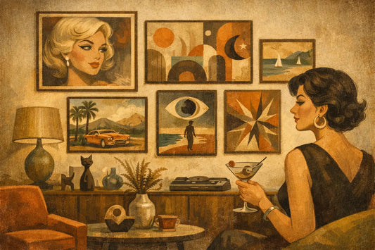 How to Style Retro Wall Art Without Playing It Safe