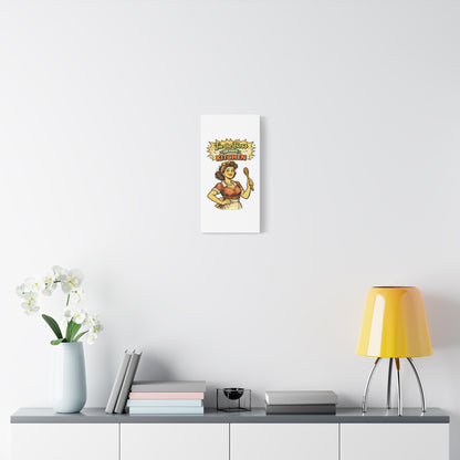 Funny Retro Kitchen Canvas Wall Art | "I'm the Boss of This Kitchen" Vintage 1950s Decor